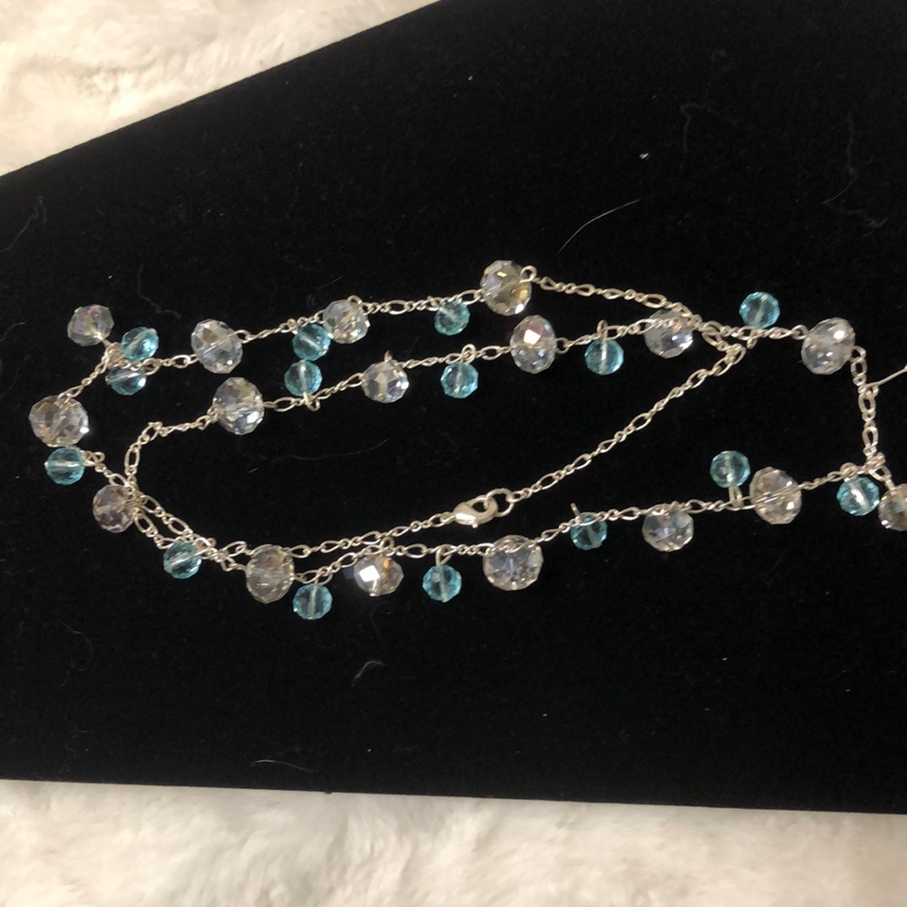 Vintage 30 inch Swarovski like crystal necklace